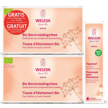 Weleda Mama Bio Borstvoedingsthee 20 x 2g + Tepelzalf 25g Promo