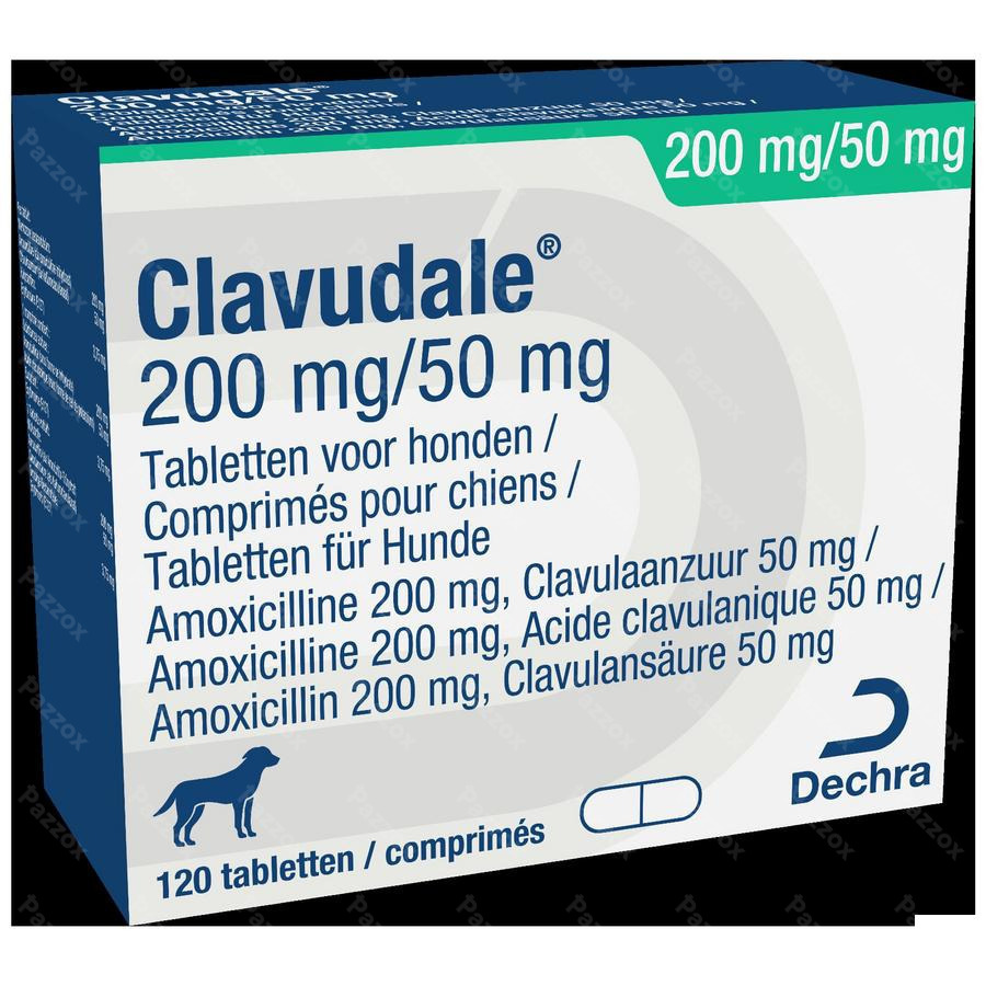 Clavudale 200mg/ 50mg Hond Blister Tabl 120