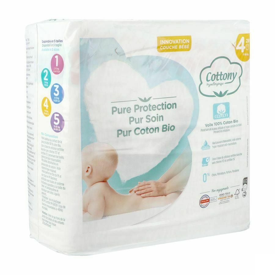 Cottony Baby Diapers Size 4 7 - 18kg 28