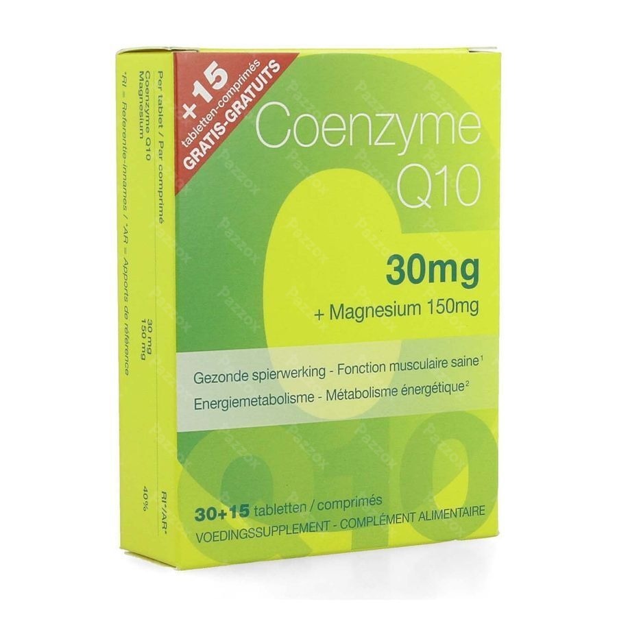 Revogan Coenzyme Q10 30mg+Magnesium 30+15 Tabletten Gratis