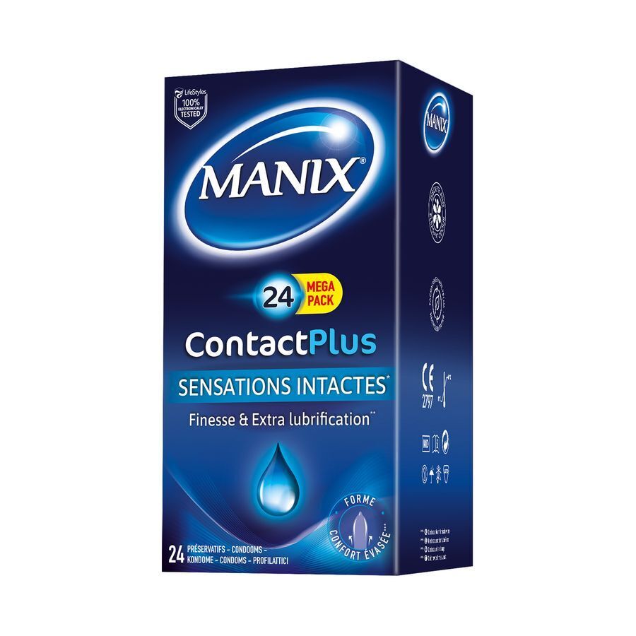 Manix Contact Plus Condooms 24