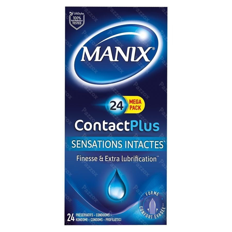 Manix Contact Plus Condooms 24