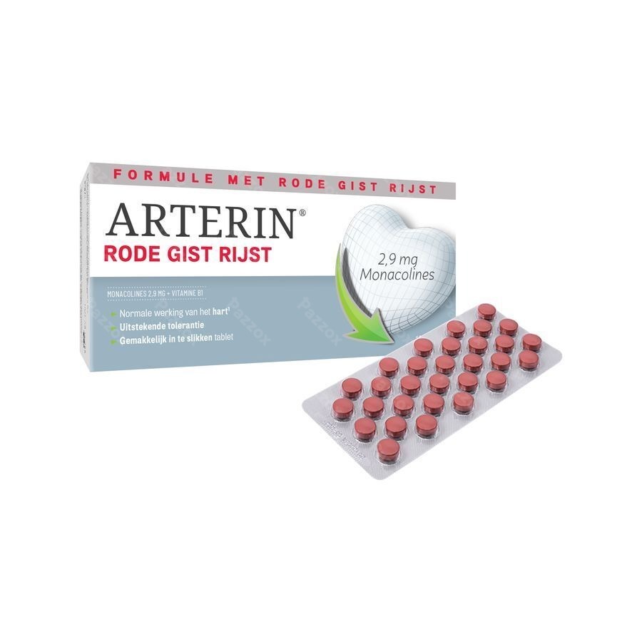 Arterin Rode Gist Rijst Comp 180