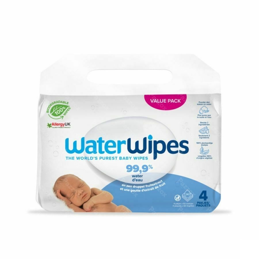 Waterwipes Biologisch Afbreekbare Doekjes 240