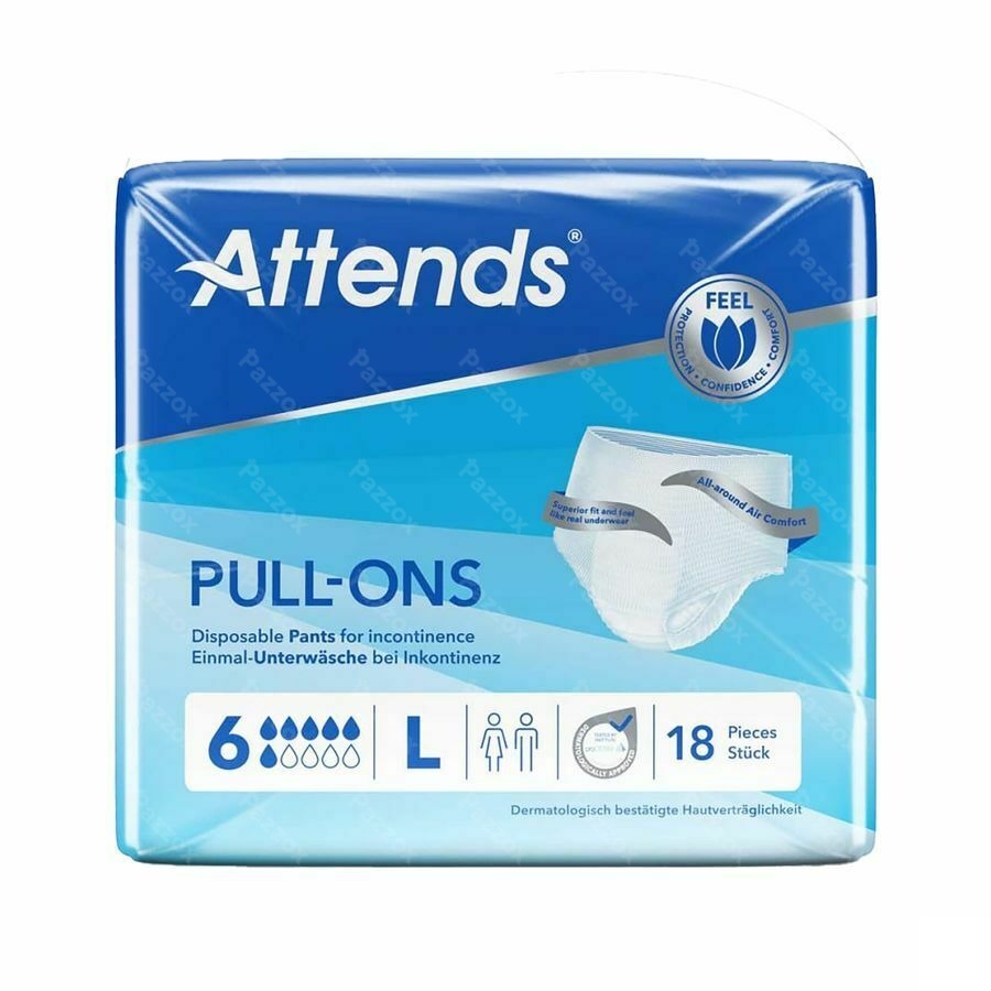 Attends Pull-on 6L, 18 Stuks