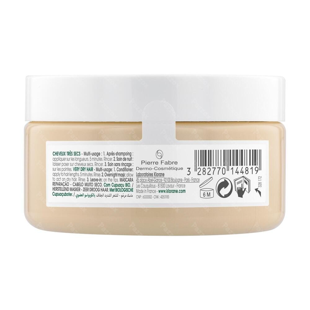 Klorane 3in1 Haarmasker Voedend en Herstellend met Cupuaçu 150ml
