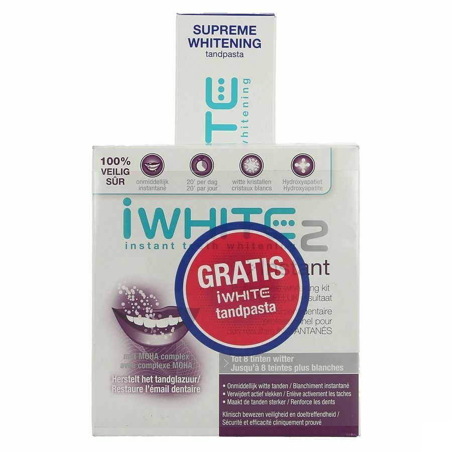 Iwhite Instant 2+iwhite Supreme Tandpasta Promo