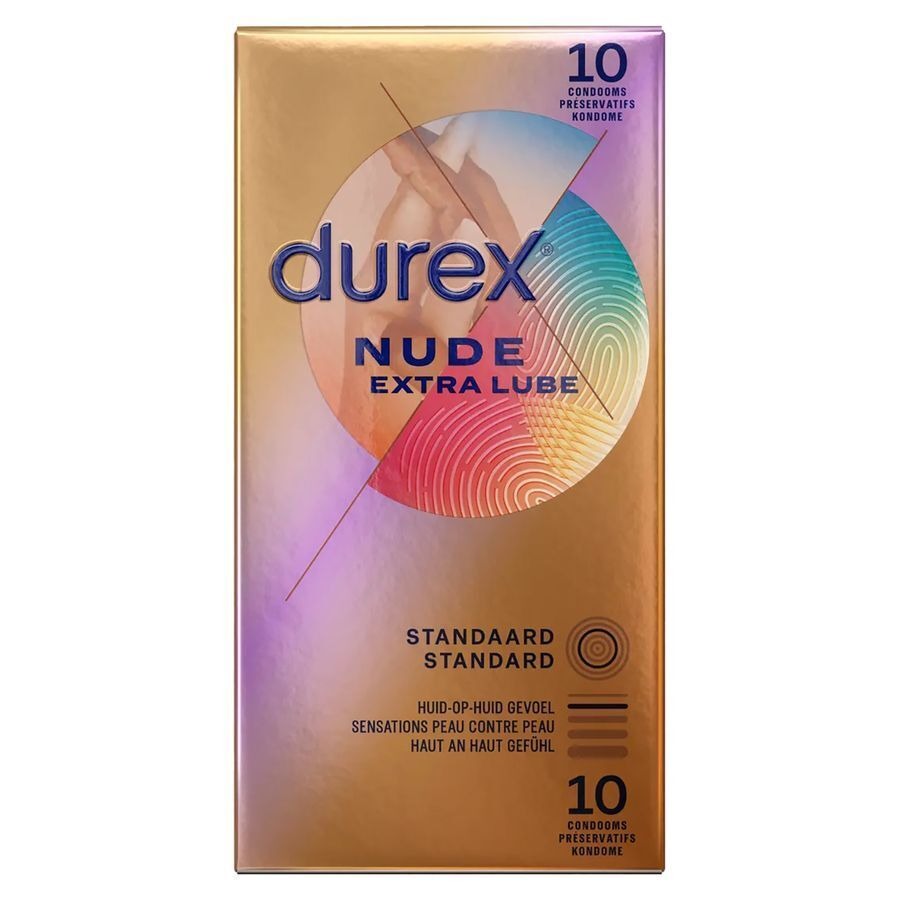Durex Nude Extra Lube Condoms 10