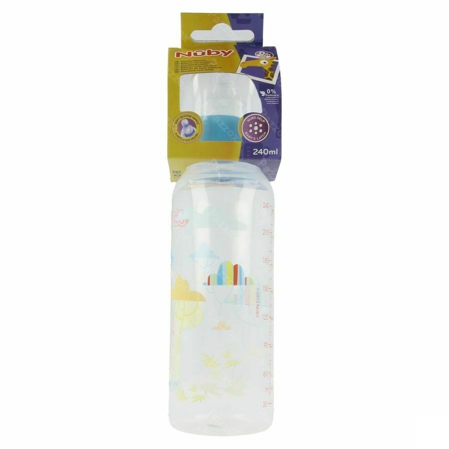 Nuby Voedingsfles 1.2.3 Flow 0m+ 240ml