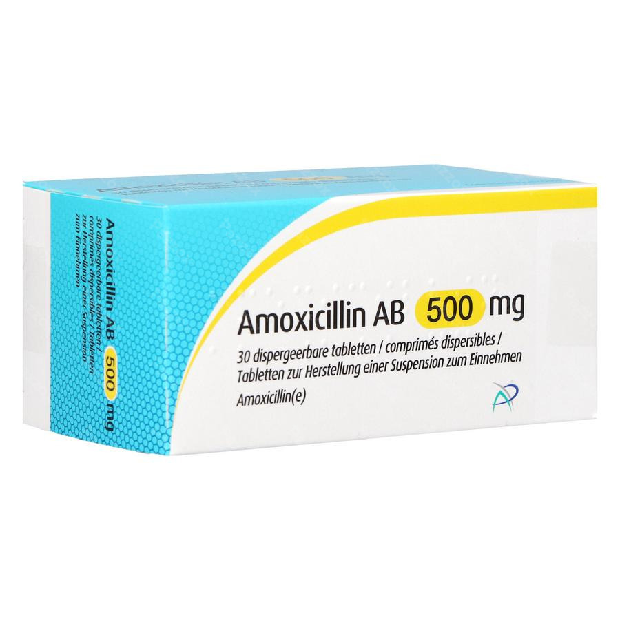 Amoxicillin Ab 500mg Disp. Tabl 30 X 500mg