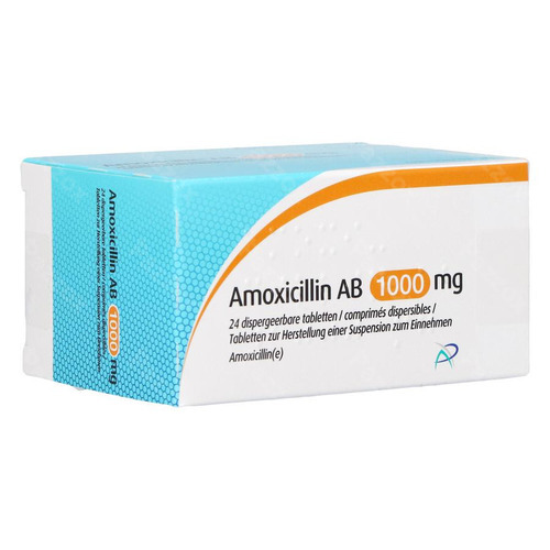 Amoxicillin Ab 1000mg Disp. Tabl 24 X1000mg kopen - Pazzox