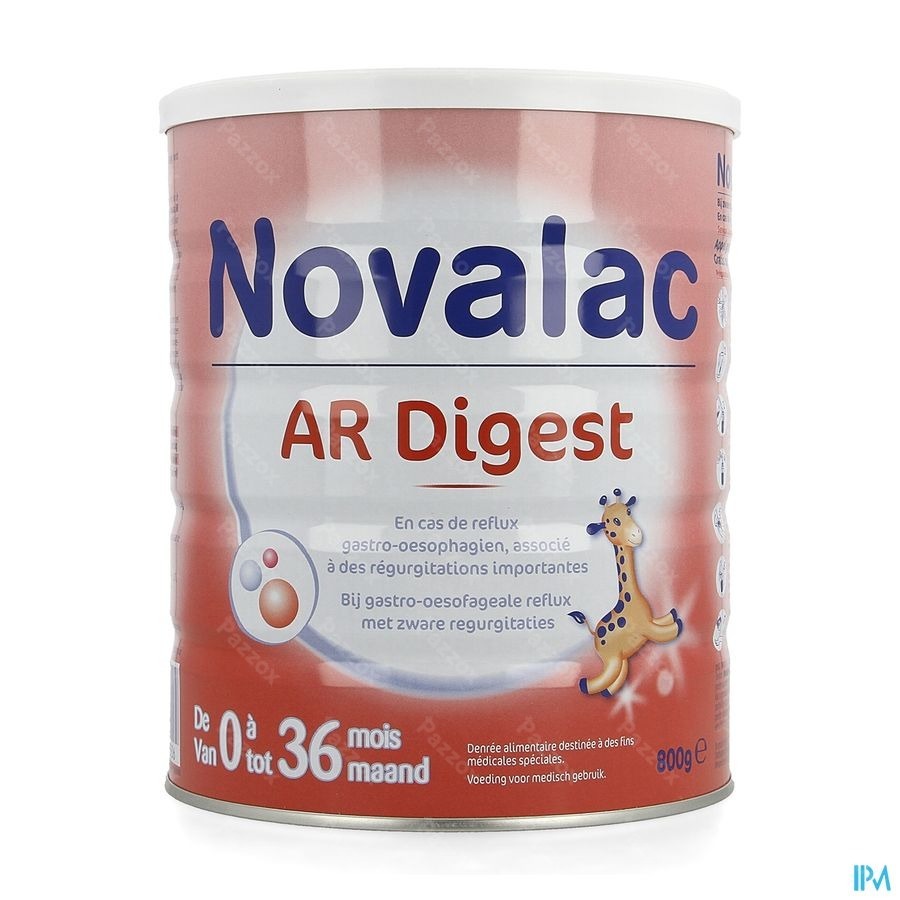 Novalac A.r. Digest Vervangingsmelk Baby Reflux En Regurgitatie 0 Tot 36 Maanden 800g