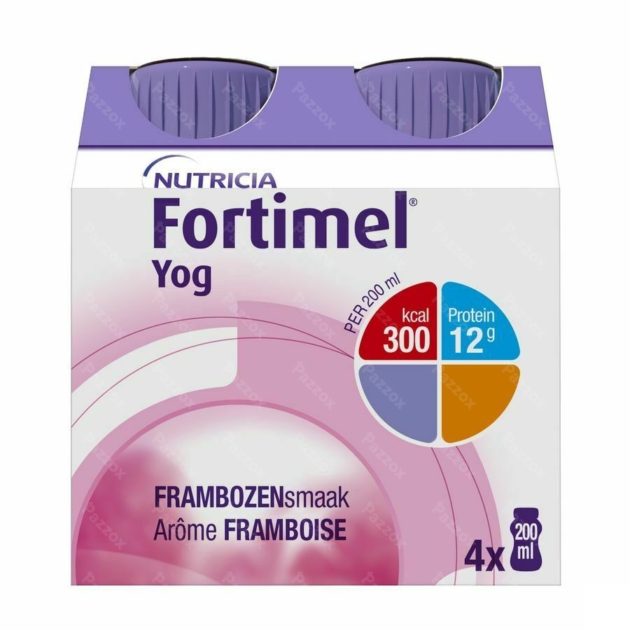 Fortimel Yog Framboos Flesjes 4x200ml