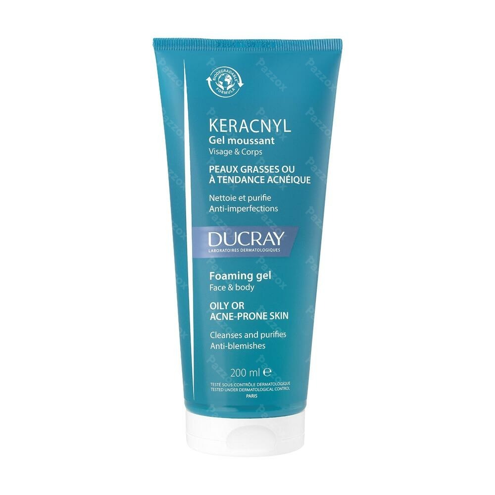 Ducray Keracnyl Schuimende Reinigingsgel 200ml