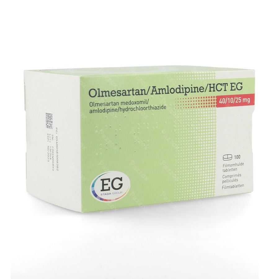 Olmesartan/amlodipin/hct Eg 40/10/25,0 Filmtabl100