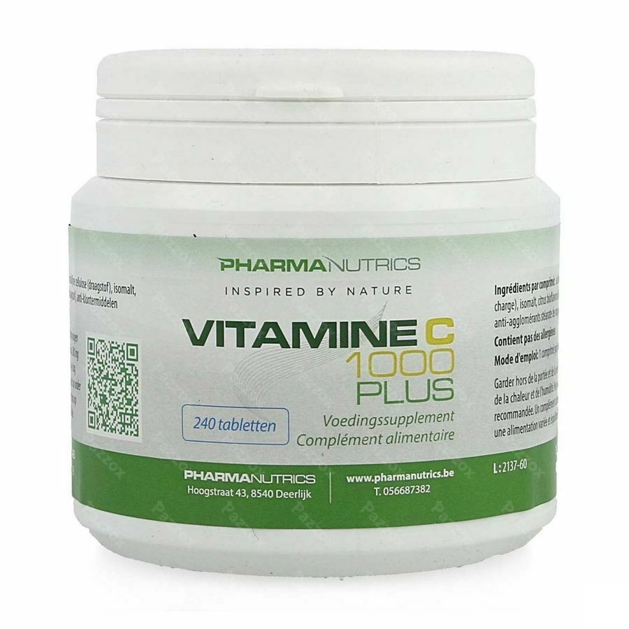 Vitamine C 1000 Bioflavonoid Tabl240 Pharmanutrics