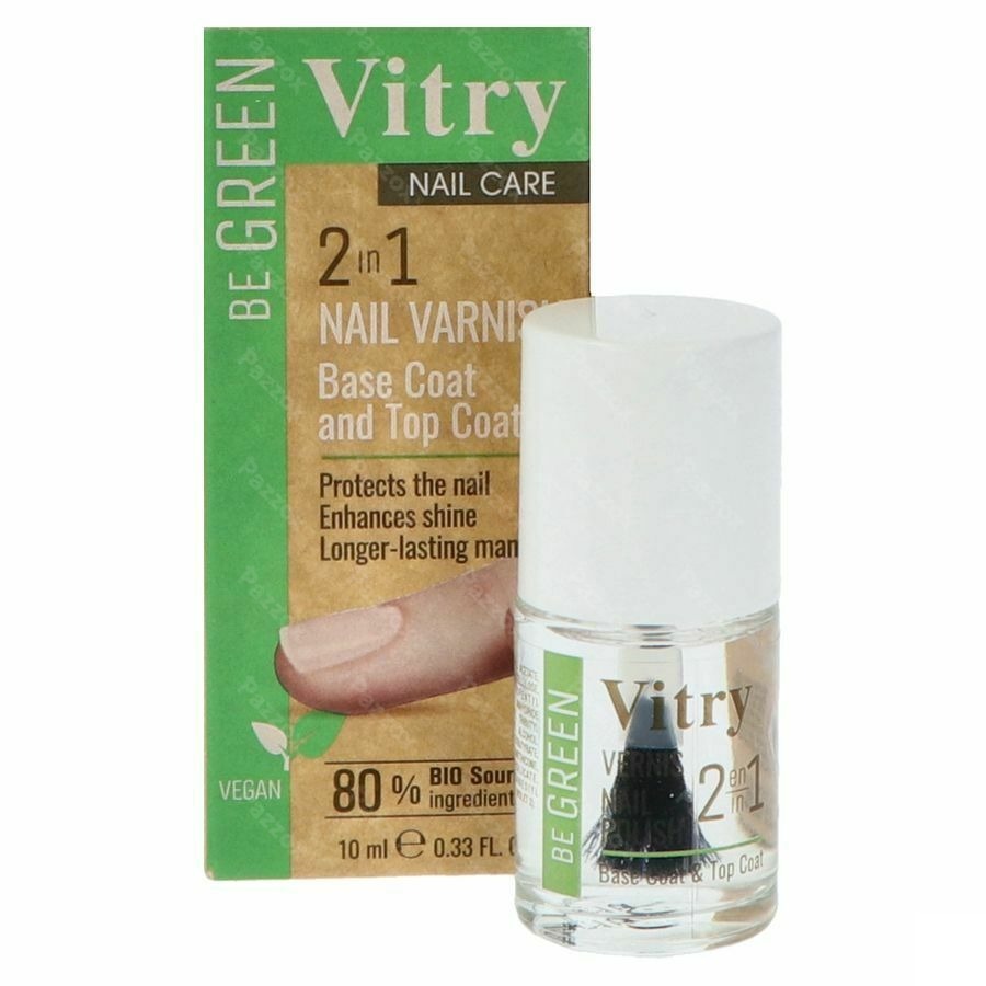 Nagellak Be Green 2&1 Base & Top Coat 10ml