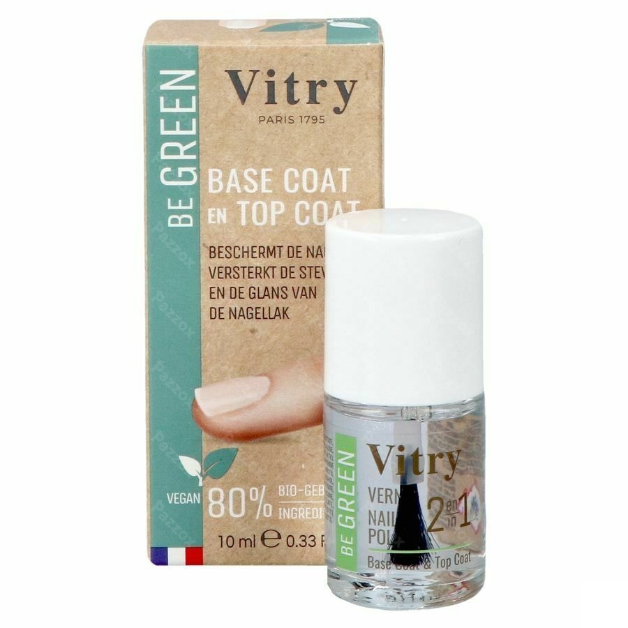 Nagellak Be Green 2&1 Base & Top Coat 10ml