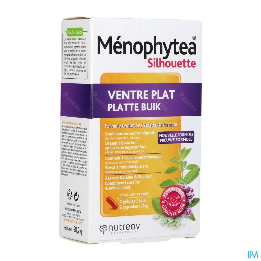 Menophytea Silhouette Platte Buik 60 Tabletten