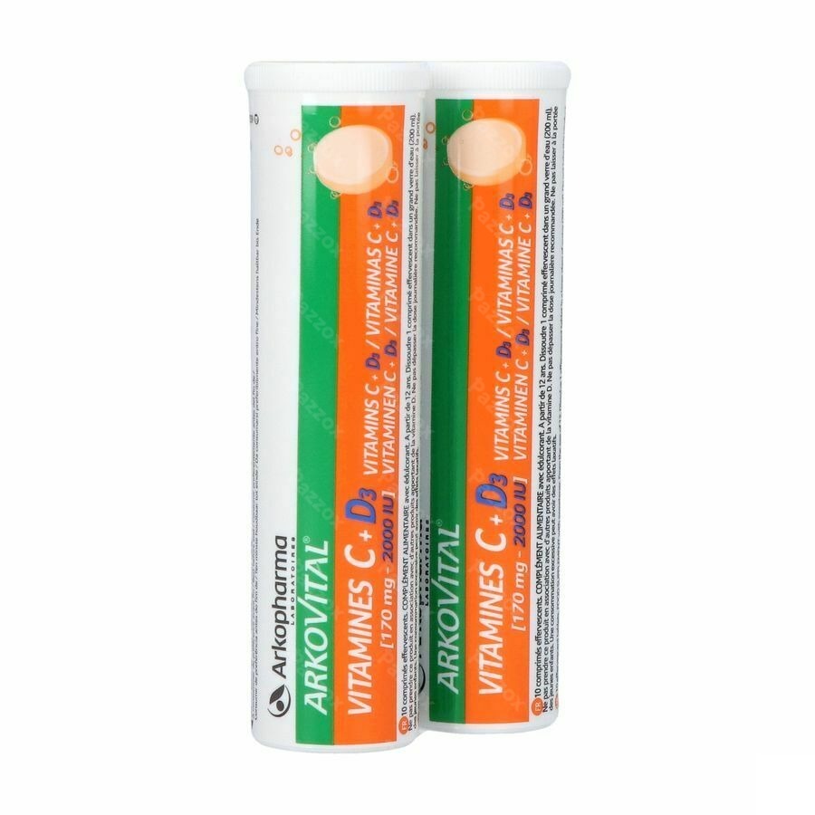Arkopharma Arkovital Vitamine C + D3 20 Bruistabletten