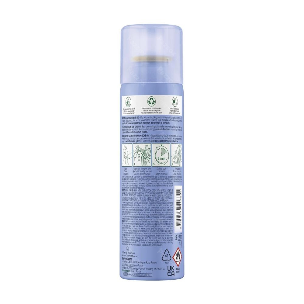Klorane Droogshampoo Volume met Biologische Vlasvezels 150ml