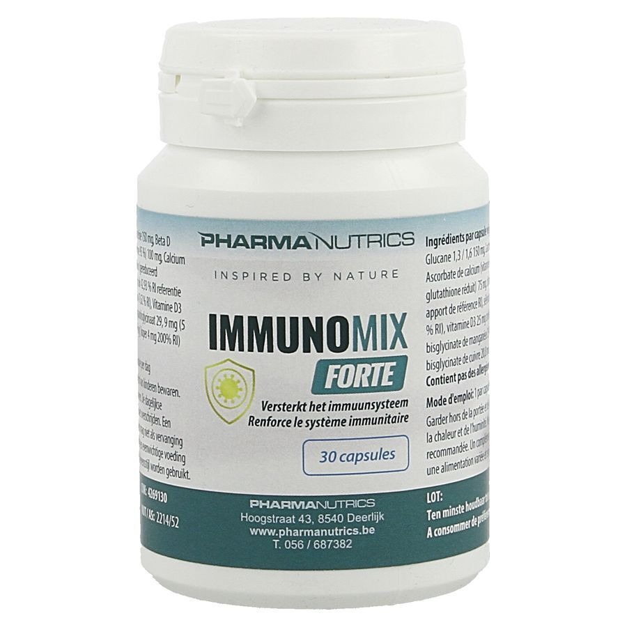 Pharmanutrics Immunomix Fort 30 Plantaardige Capsules
