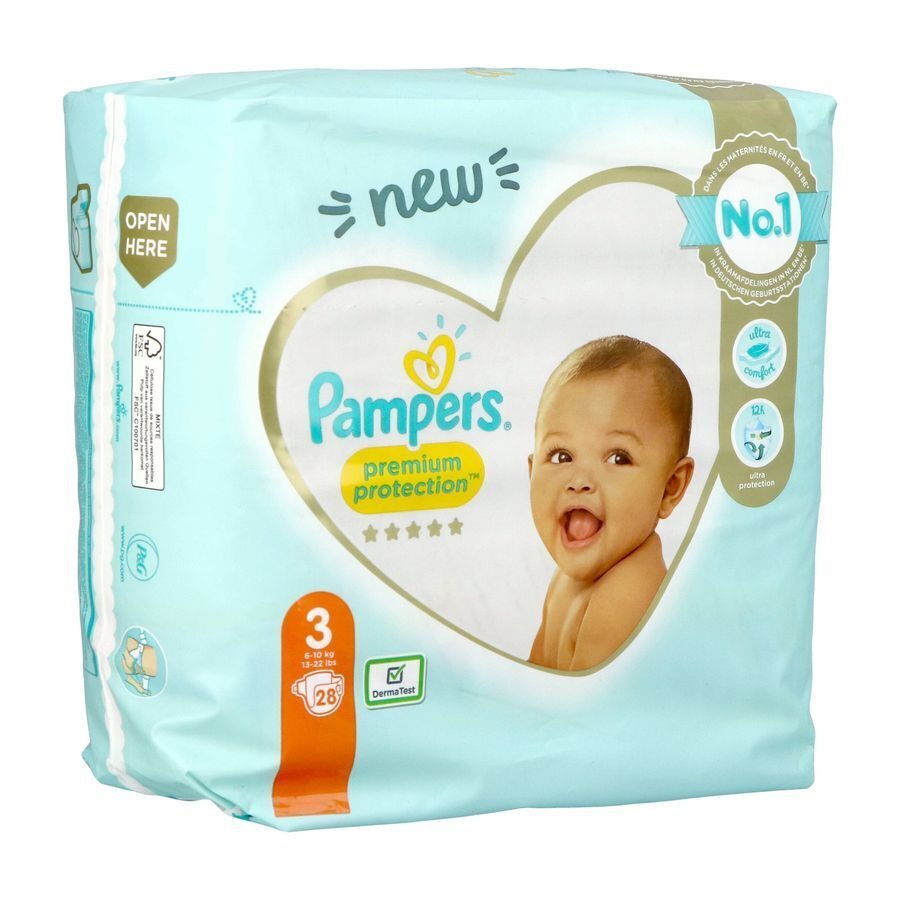 Pampers Premium Protection Maat 3 28 Stuks