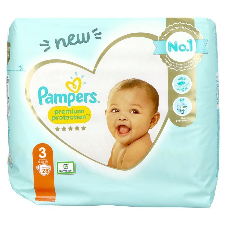 Pampers Premium Protection Maat 3 28 Stuks