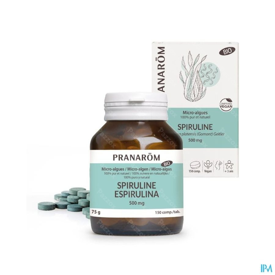 Pranarôm Microalgues Spiruline 150 Tabletten