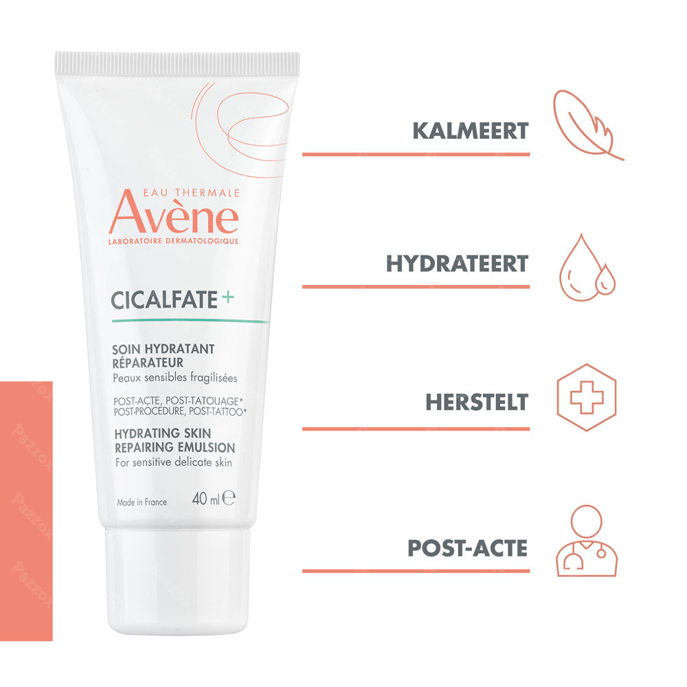 Avène Cicalfate+ Hydraterende herstellende verzorging, Na ingreep, Gevoelige verzwakte huid 40ml
