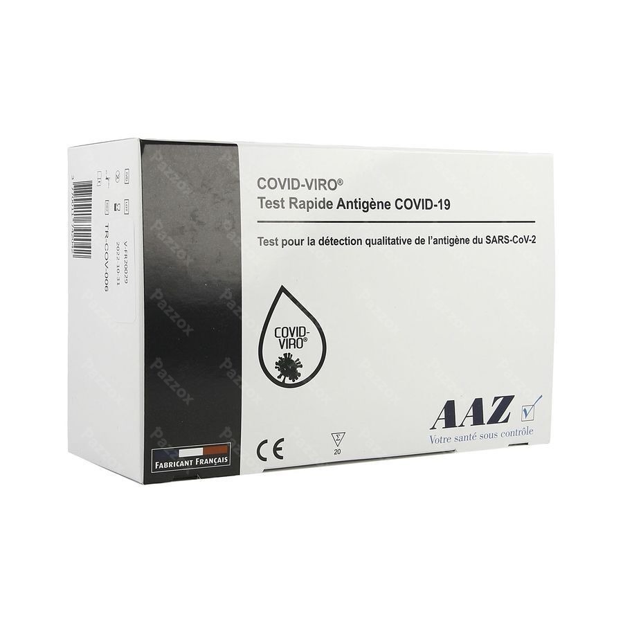 Covid-viro Rapid A/gen Test Covid-19 Zakje 20 Aaz
