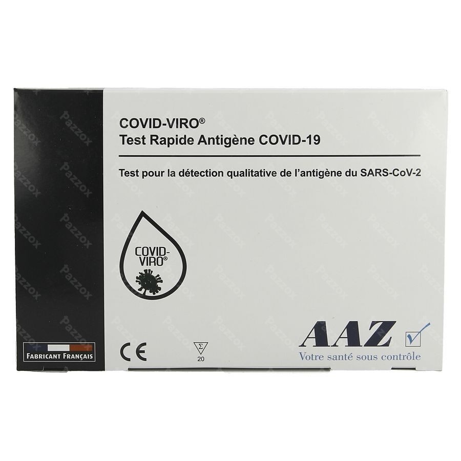 Covid-viro Rapid A/gen Test Covid-19 Zakje 20 Aaz