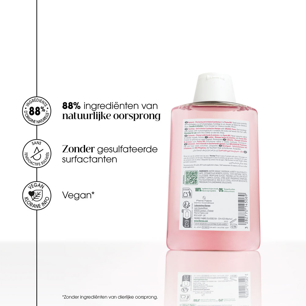 Klorane Pioenroos Shampoo 200ml