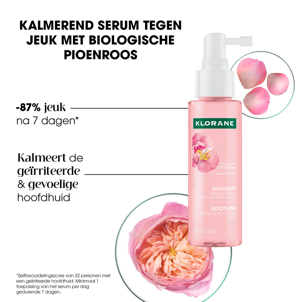Klorane Sos Serum Pioenroos Bio 100ml