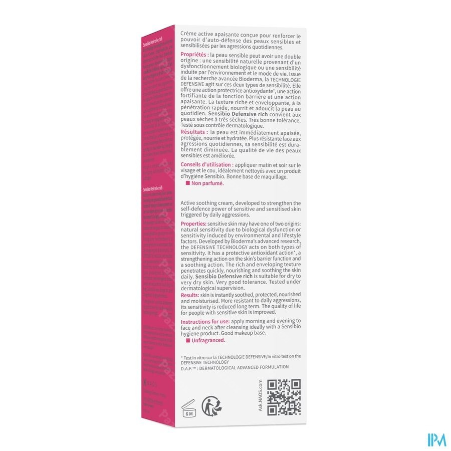 Bioderma Sensibio Defensive Rich 40ml