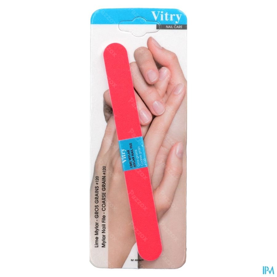 Nagelvijl Mylar Fluo Rose Korrel # 120 (azie)