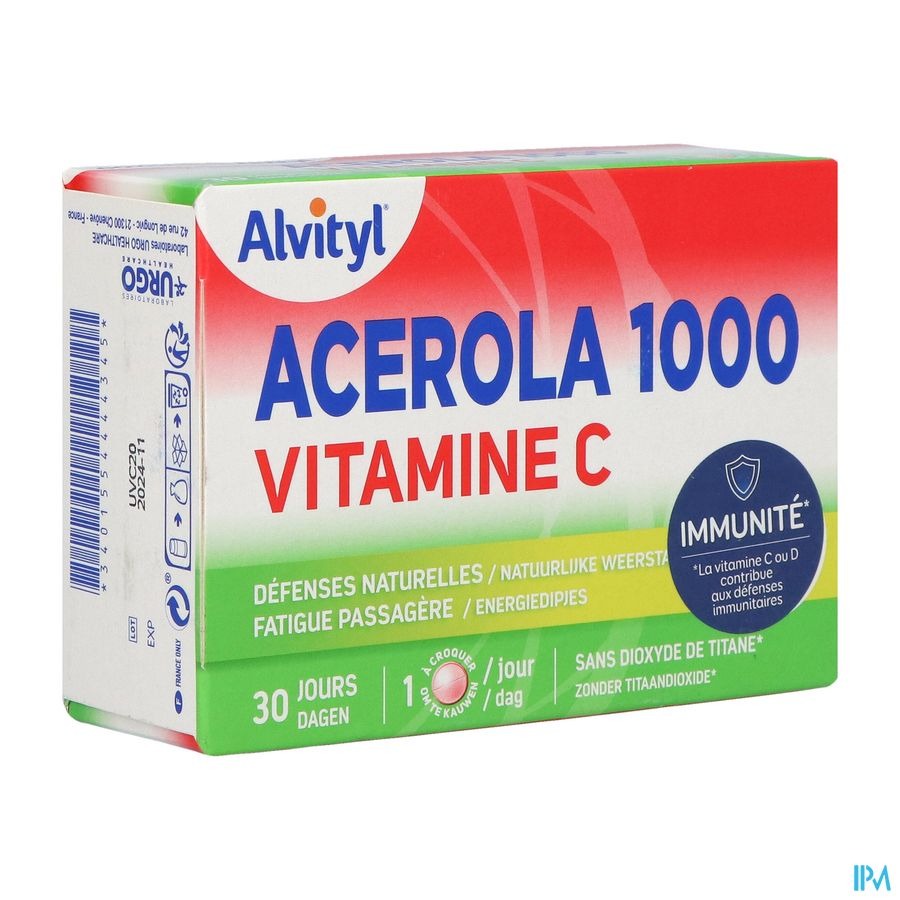 Alvityl Acerola Kauwtabl 30