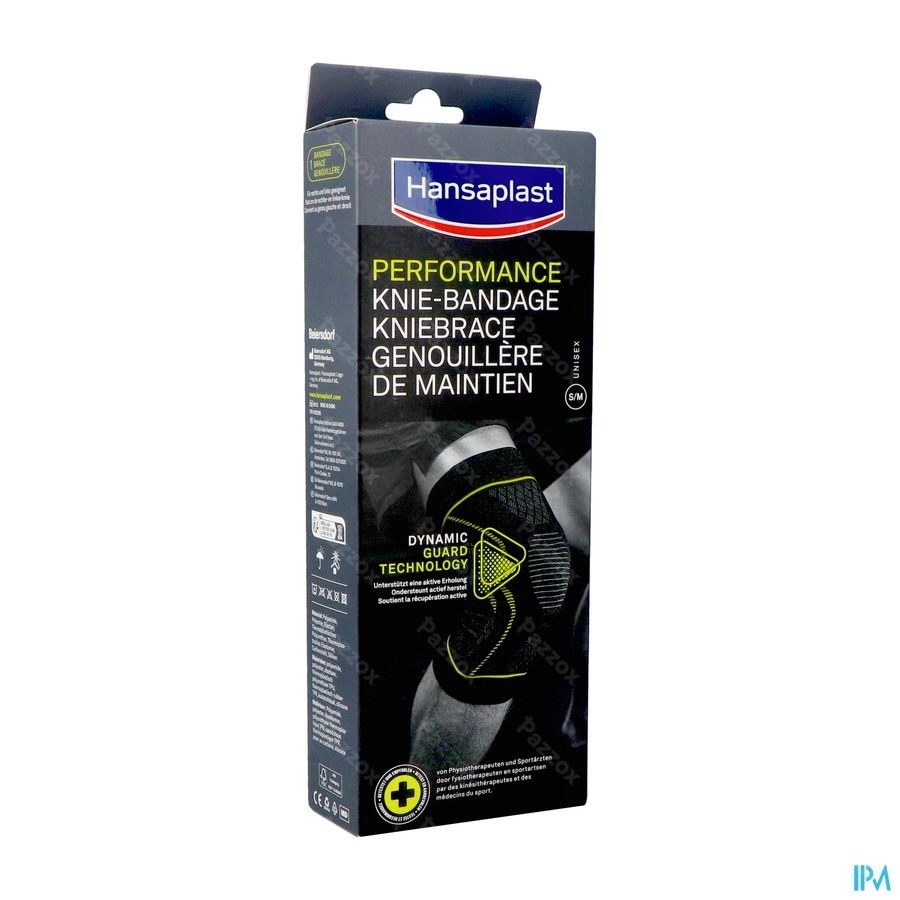 Hansaplast Sport Kniebrace Zwart