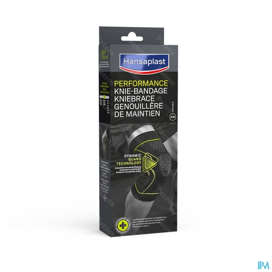 Hansaplast Sport Kniebrace Zwart