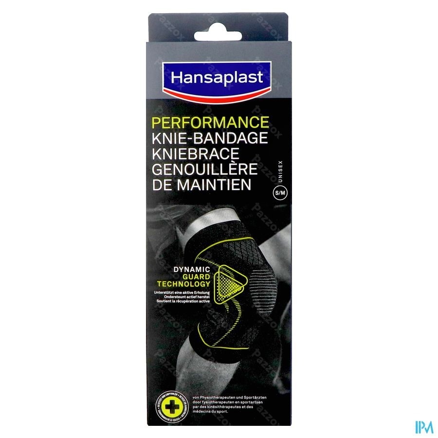 Hansaplast Sport Kniebrace Zwart