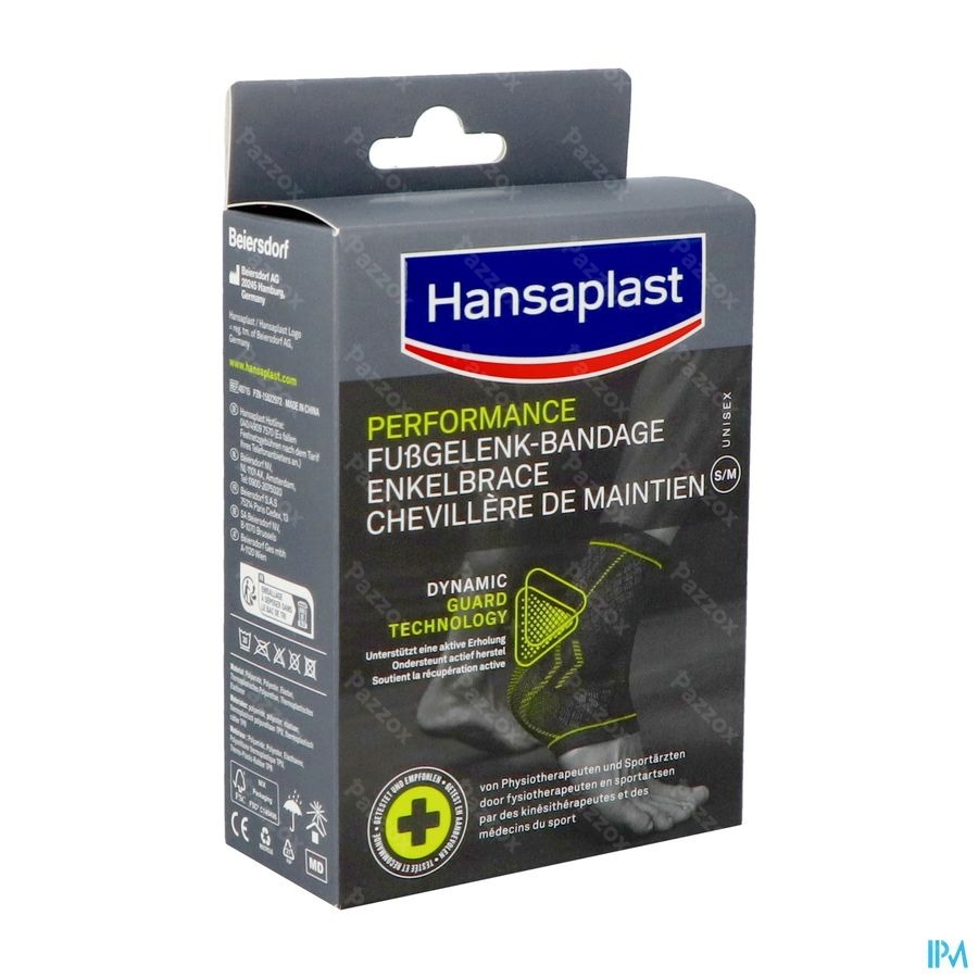 Hansaplast Sport Enkelbrace Zwart