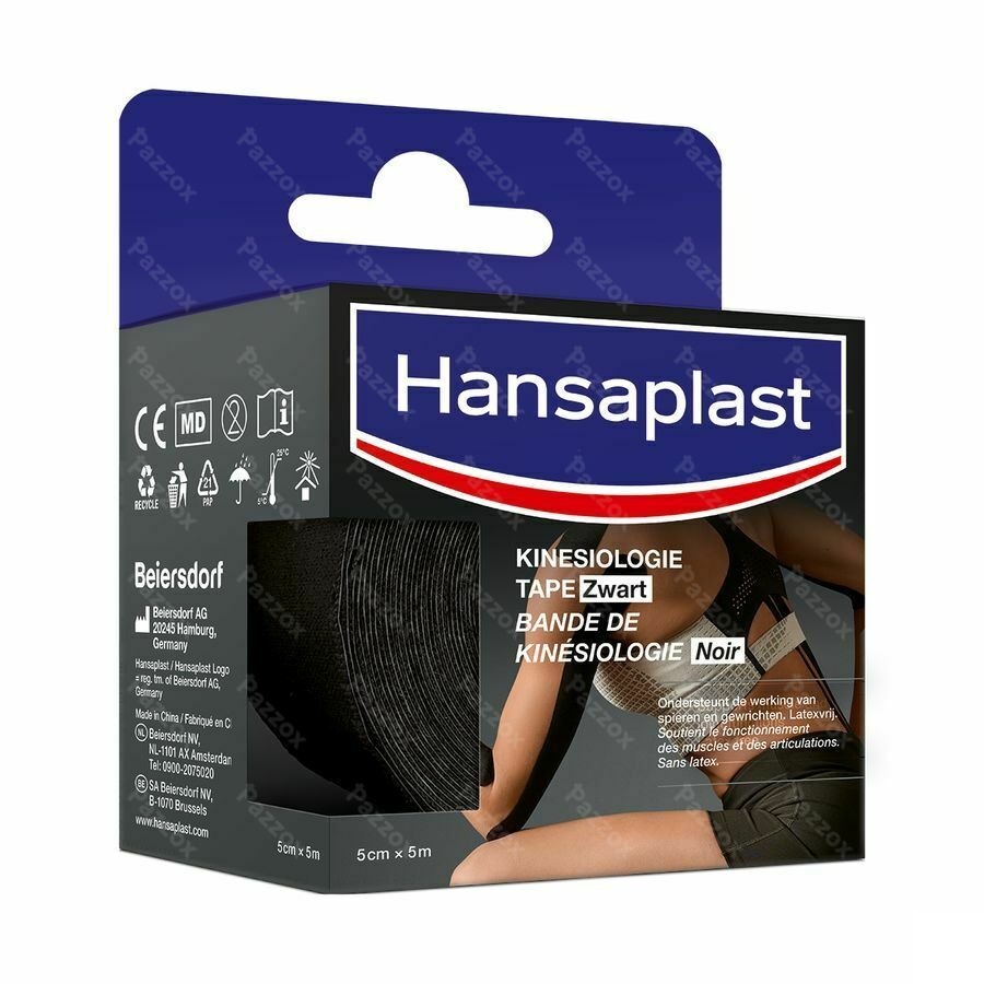 Hansaplast Kinesiologietape Zwart