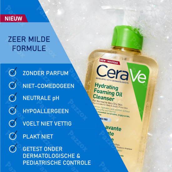 CeraVe Hydraterende Schuimende Reinigingsolie Normale tot Zeer Droge Huid 473ml