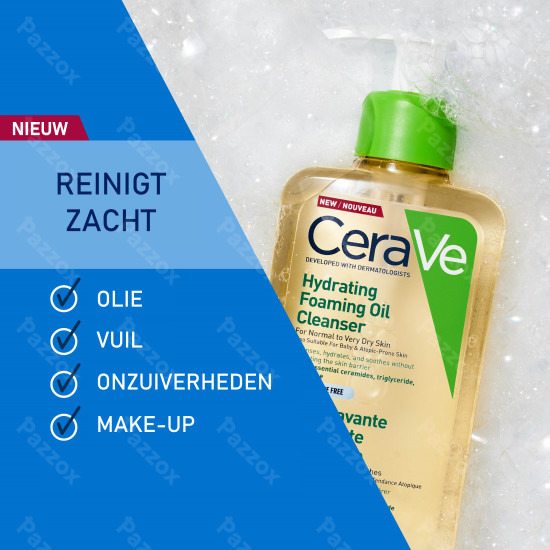 CeraVe Hydraterende Schuimende Reinigingsolie Normale tot Zeer Droge Huid 473ml