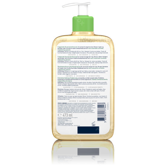 CeraVe Hydraterende Schuimende Reinigingsolie Normale tot Zeer Droge Huid 473ml