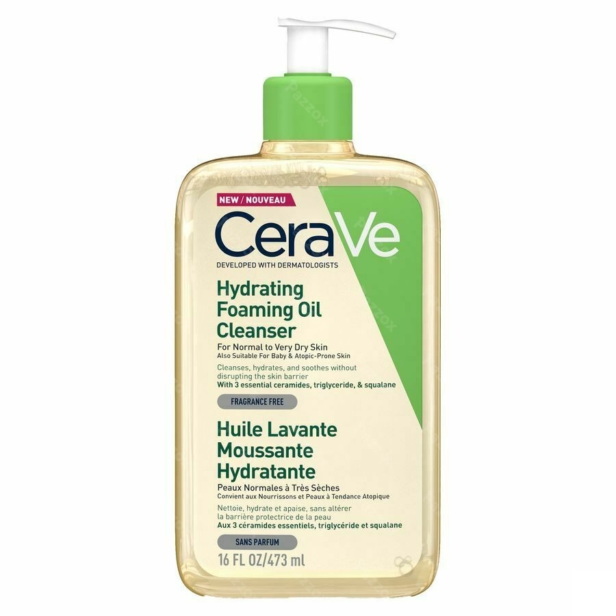 CeraVe Hydraterende Schuimende Reinigingsolie Normale tot Zeer Droge Huid 473ml