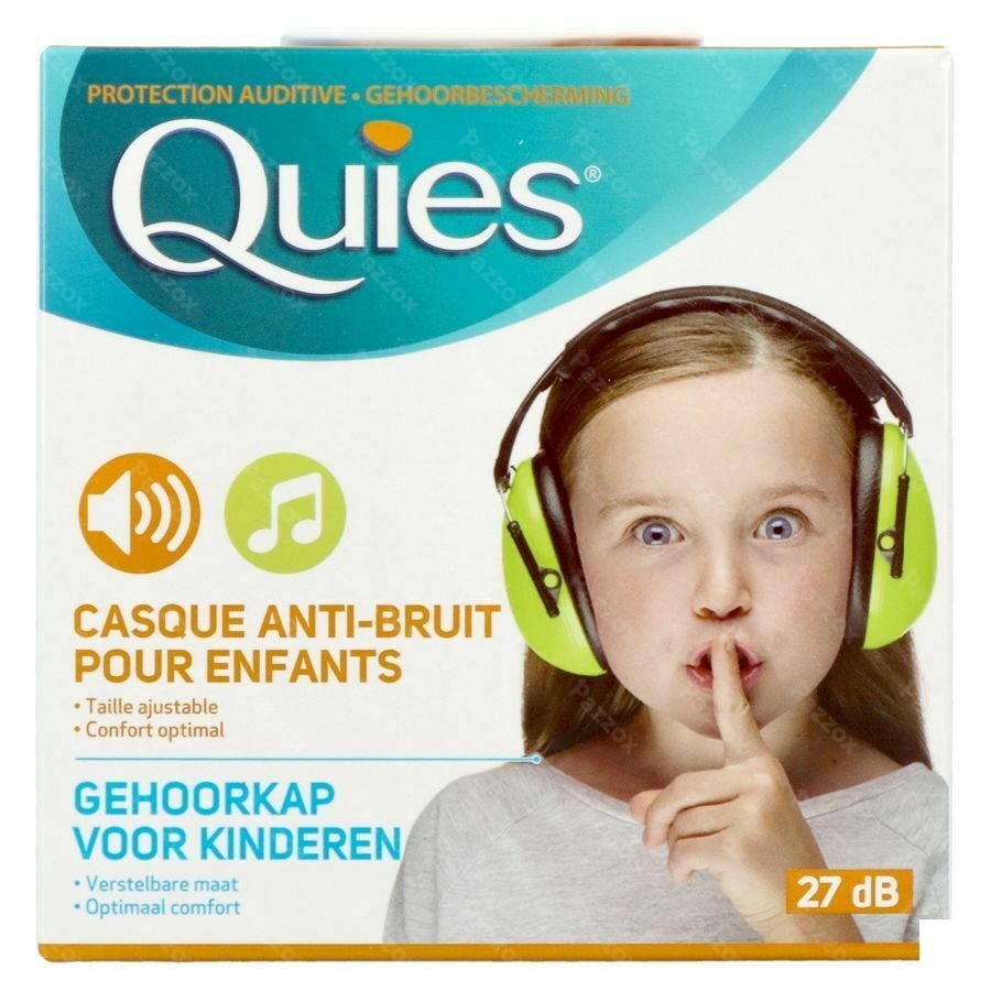 Quies Gehoorkap Kind A/lawaai Groen