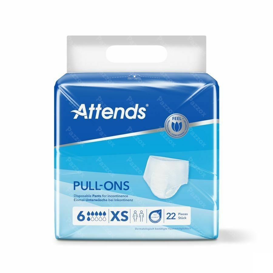 Attends Pull On 6 X-Small 22 Stuks