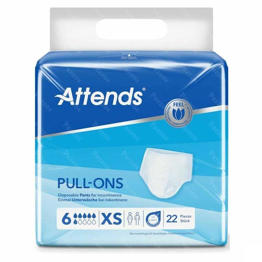 Attends Pull On 6 X-Small 22 Stuks