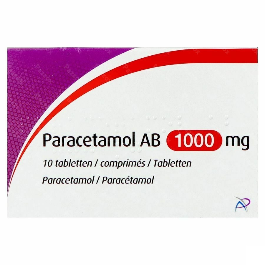 Paracetamol AB 1000mg 10 Tabletten